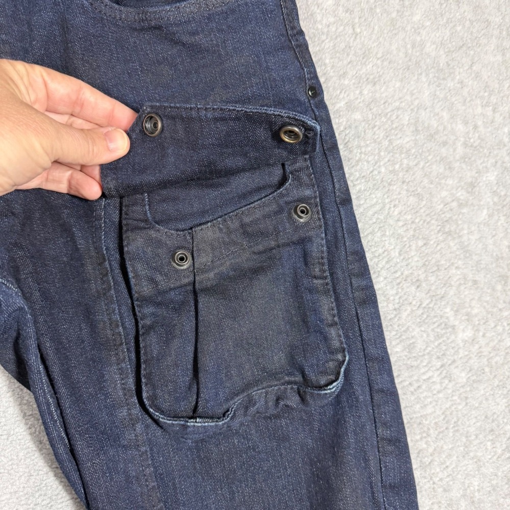 Ralph Lauren Black Label Mens Cargo Jeans Dark Indigo Slim Fit 32x32 Tactical - Picture 5 of 12